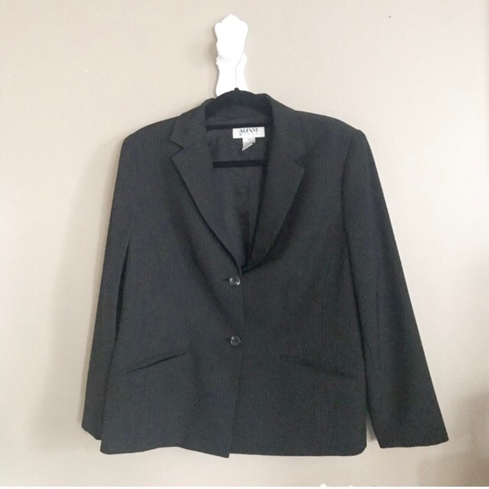 Alfani Black pinstripe blazer